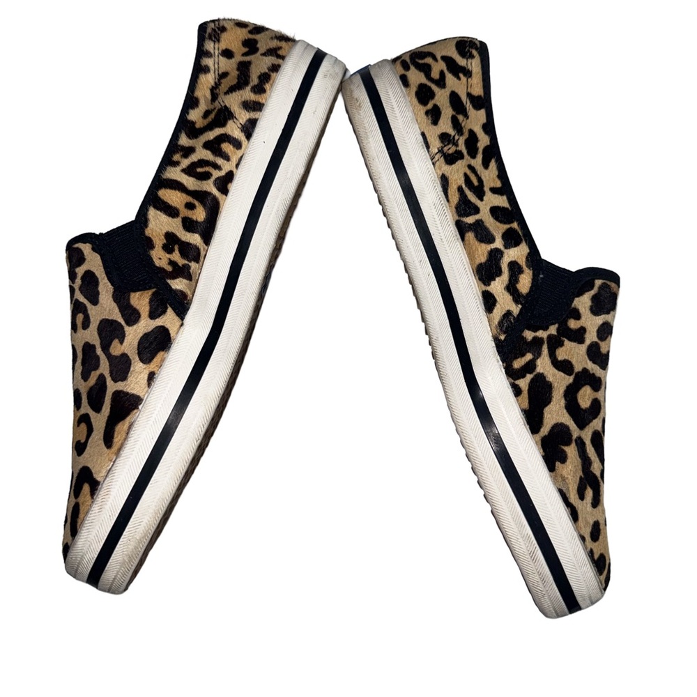 KATE SPADE Pony hair Leopard Animal Print Sneakers 8.5 - Picture 8 of 9